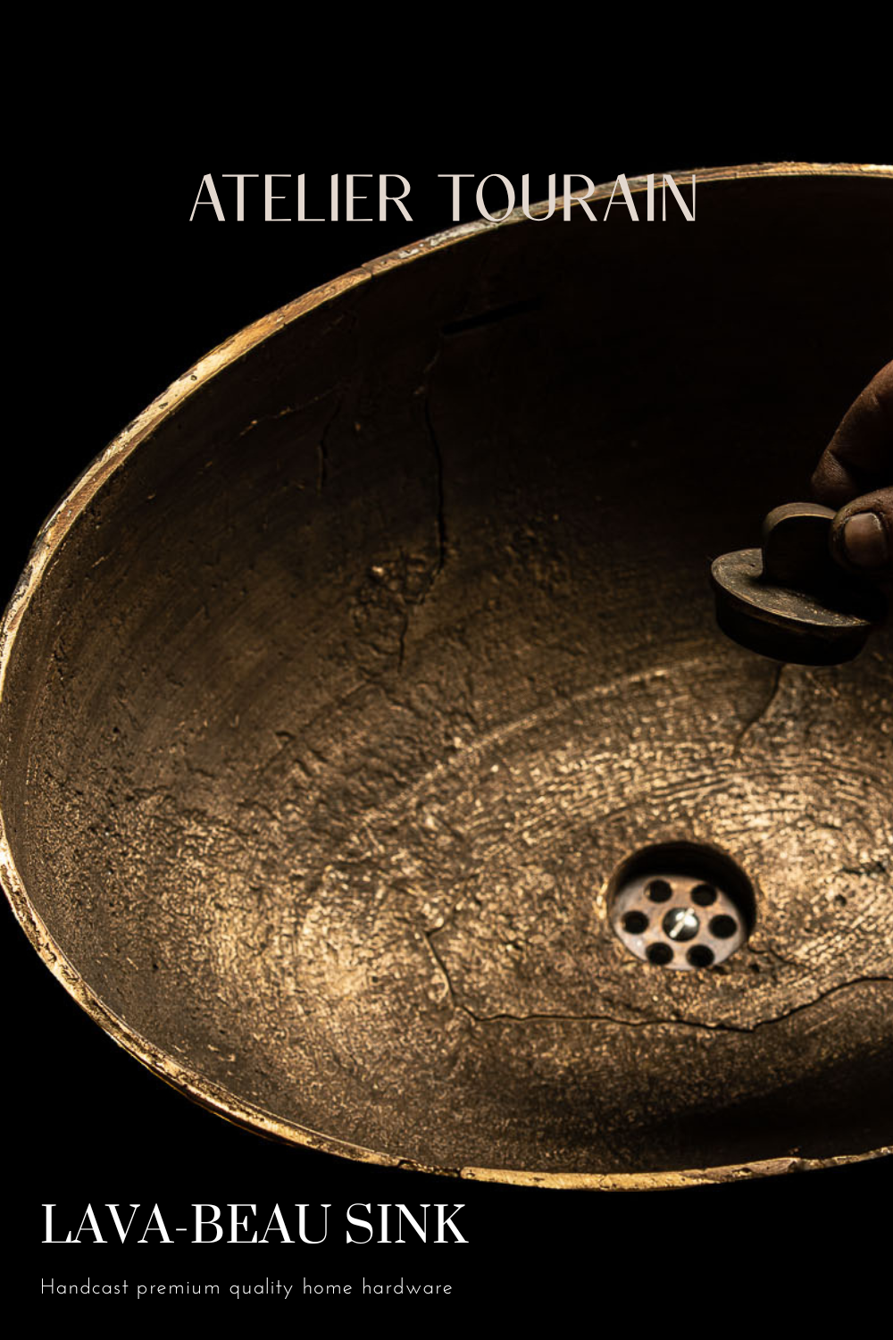 Lava-beau brass sink